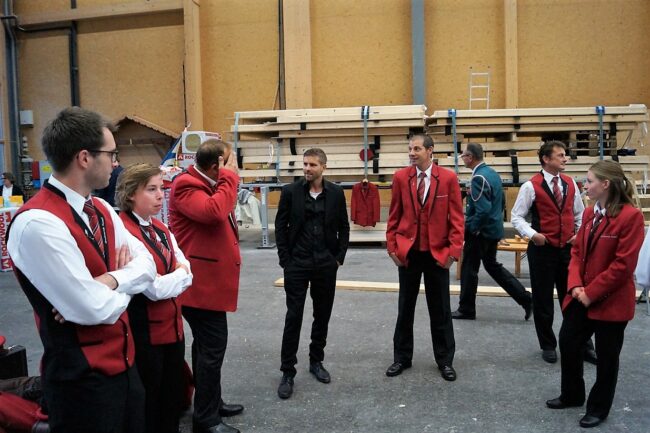 Musikverein Ruswil am Foto-Shooting