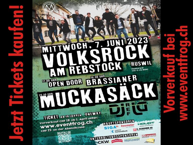 Jetzt Ticket kaufen für Volksrock am Rebstock – die Party für Jung und alt Jetzt Ticket kaufen für Volksrock am Rebstock - die Party für Jung und alt