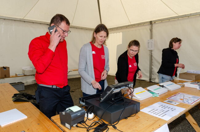 Helferinnen und Helfer am Luzerner Kantonal Musiktag Ruswil