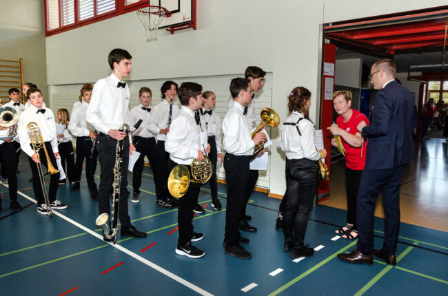 Helferinnen und Helfer am Luzerner Kantonal Musiktag Ruswil