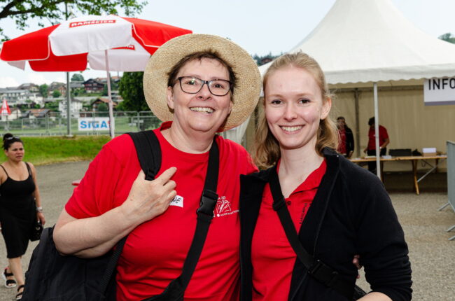 Helferinnen und Helfer am Luzerner Kantonal Musiktag Ruswil