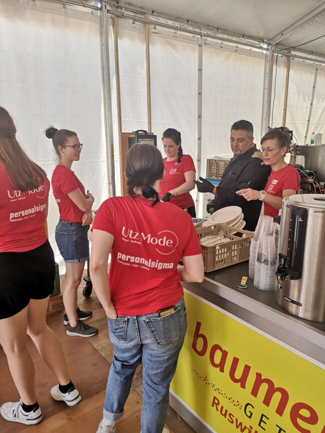 Helferinnen und Helfer am Luzerner Kantonal Musiktag Ruswil