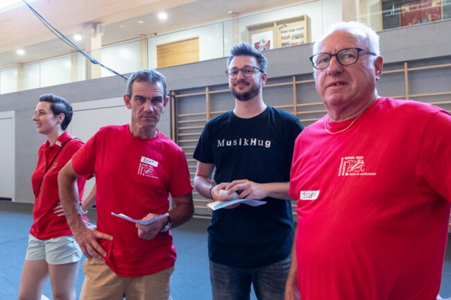 Helferinnen und Helfer am Luzerner Kantonal Musiktag Ruswil