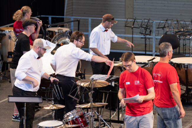 Helferinnen und Helfer am Luzerner Kantonal Musiktag Ruswil