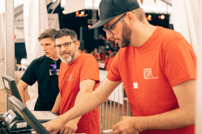 Helferinnen und Helfer am Luzerner Kantonal Musiktag Ruswil