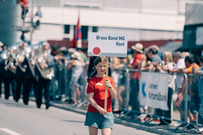 Helferinnen und Helfer am Luzerner Kantonal Musiktag Ruswil
