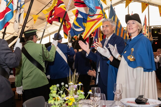 Veteranenehrung des LKBV am Luzerner Kantonal Musiktag Ruswil