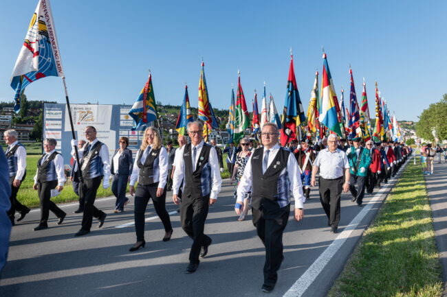 Veteranenehrung des LKBV am Luzerner Kantonal Musiktag Ruswil