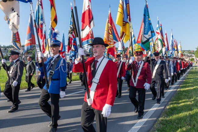 Veteranenehrung des LKBV am Luzerner Kantonal Musiktag Ruswil