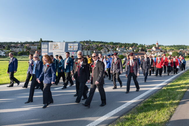 Veteranenehrung des LKBV am Luzerner Kantonal Musiktag Ruswil
