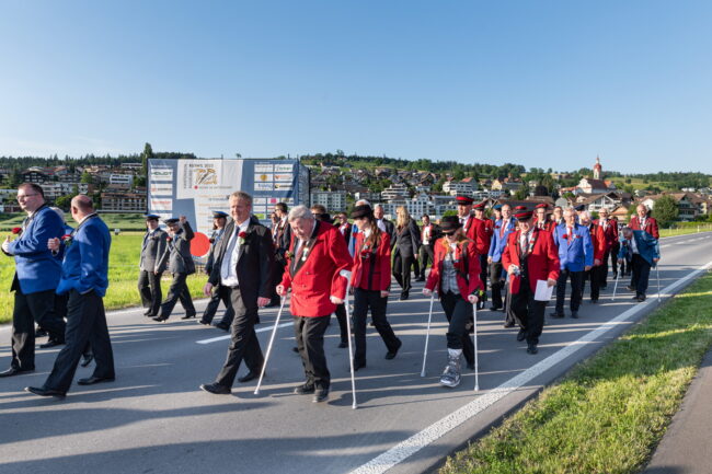 Veteranenehrung des LKBV am Luzerner Kantonal Musiktag Ruswil