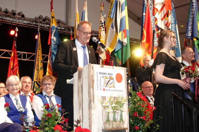 Veteranenehrung des LKBV am Luzerner Kantonal Musiktag Ruswil