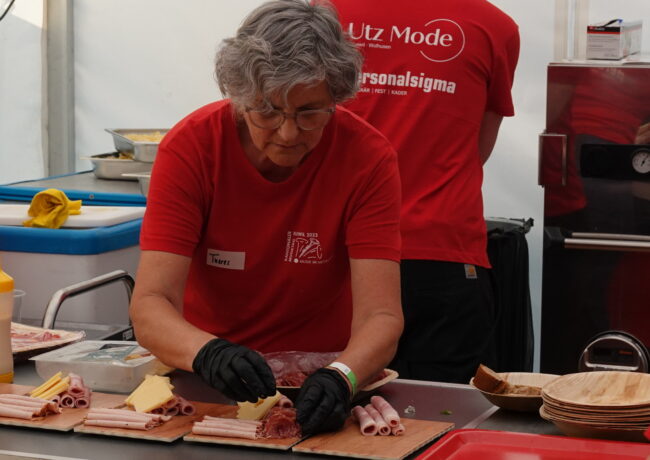 Helferinnen und Helfer am Luzerner Kantonal Musiktag Ruswil